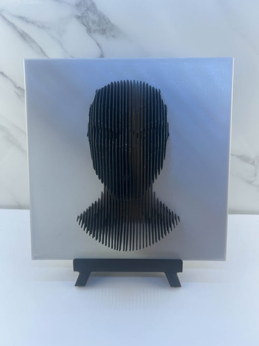 Black Panther - Plaque avec Support : En relief